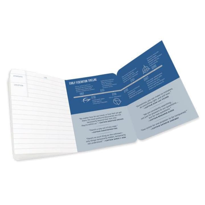 Star Trek Captain's Log Mini Notebook in Blue | 3-3/8” x 4-7/8”