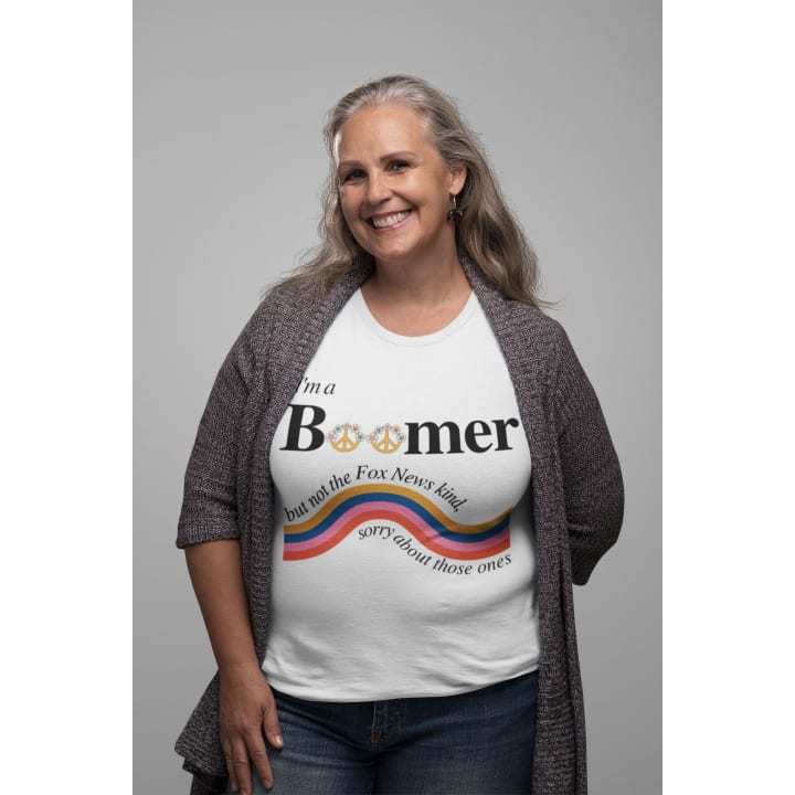 I'm a Boomer But Not the Fox News Kind Jersey Short Sleeve Tee [Multiple Color Options]