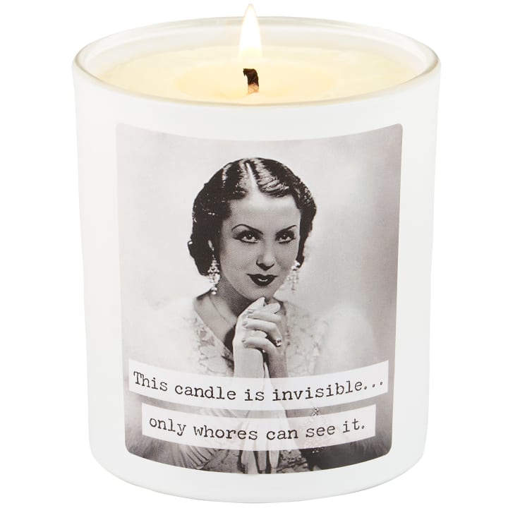 Whores Candle | Vintage Photograph Double Sided Design | Soy Wax Lavender Jasmine Scent