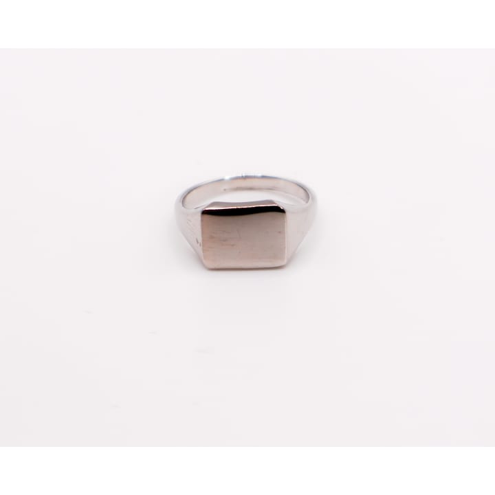 Italian Silver Rectangular Face Ring