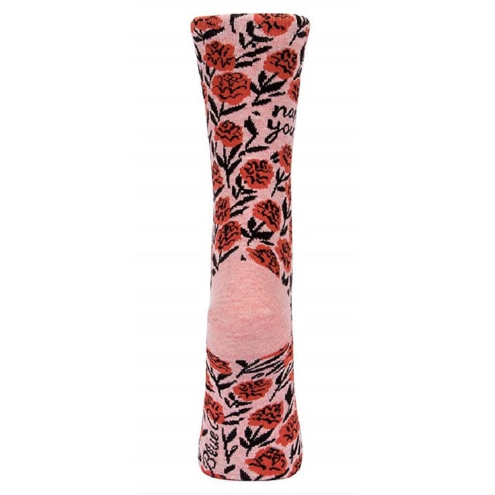 Namaste You Guys Women's Crew Socks in Yoga Floral | BlueQ at GetBullish