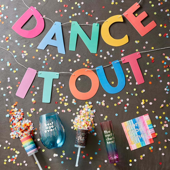 Dance It Out Paper Garland Banner | 6ft Long