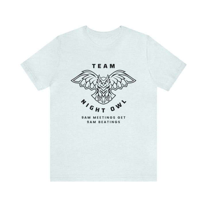 Team Night Owl Unisex Jersey Short Sleeve Tee