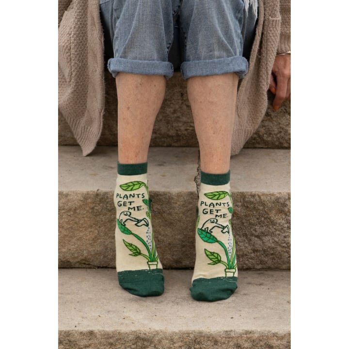 Plants Get Me Women's Ankle Socks | BlueQ at GetBullish