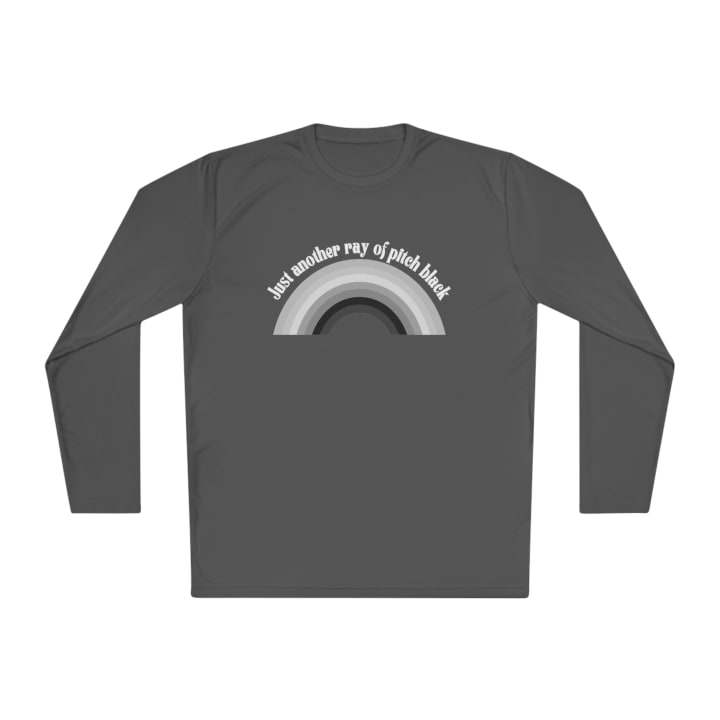 Just Another Ray of Pitch Black Unisex Lightweight Long Sleeve Tee (Sizes through 4X)