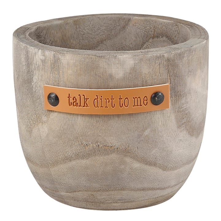 Talk Dirt To Me Paulownia Wood Planter | 5" Tall