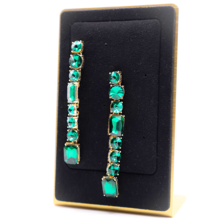 Emerald Cascade Earrings