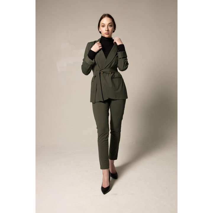 Olive Skinny Pants Women's Trousers