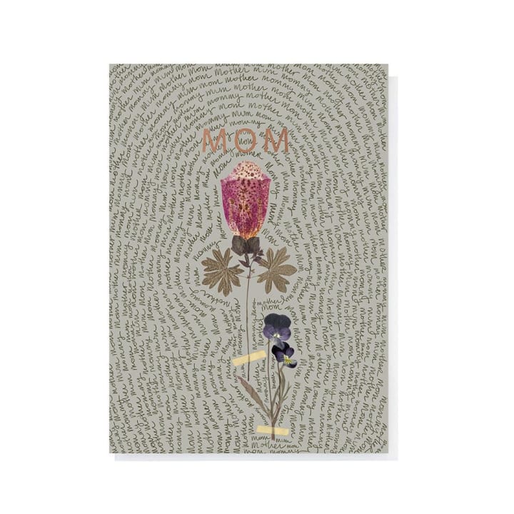 Mom Greeting Card | Fine Rose Gold Details | Translucent Parchment Envelope