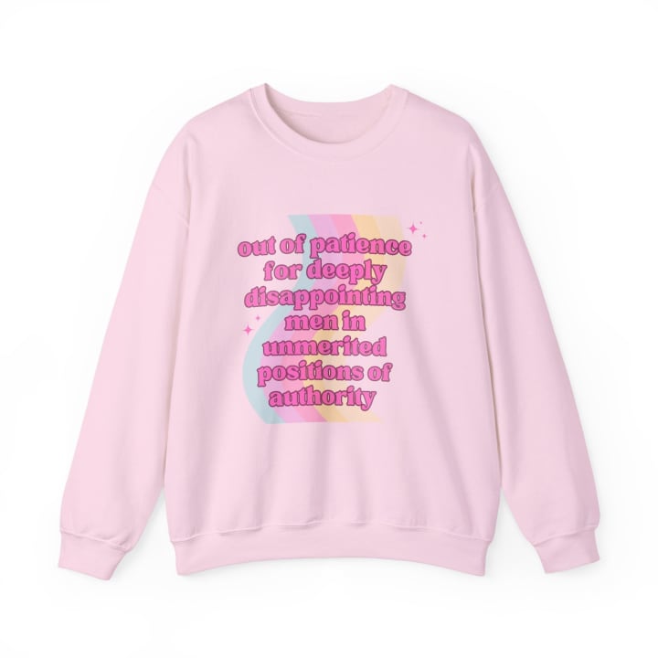 Out of Patience for Deeply Disappointing Men Unisex Heavy Blend™ Crewneck Sweatshirt Sizes SM-5XL | Plus Size Available