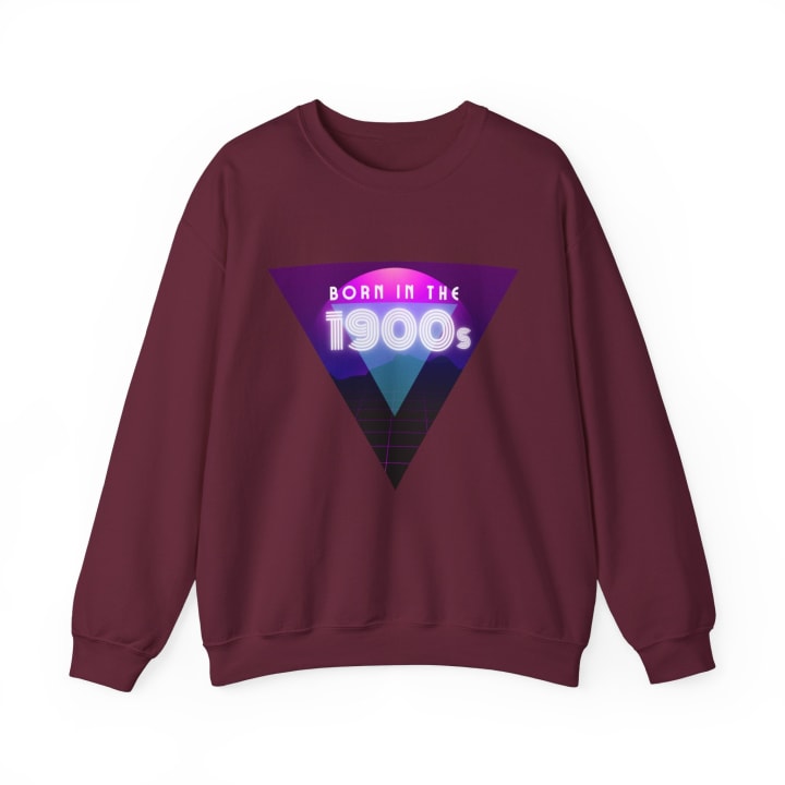 Born in the 1900s Unisex Heavy Blend™ Crewneck Sweatshirt Sizes SM-5XL | Plus Size Available