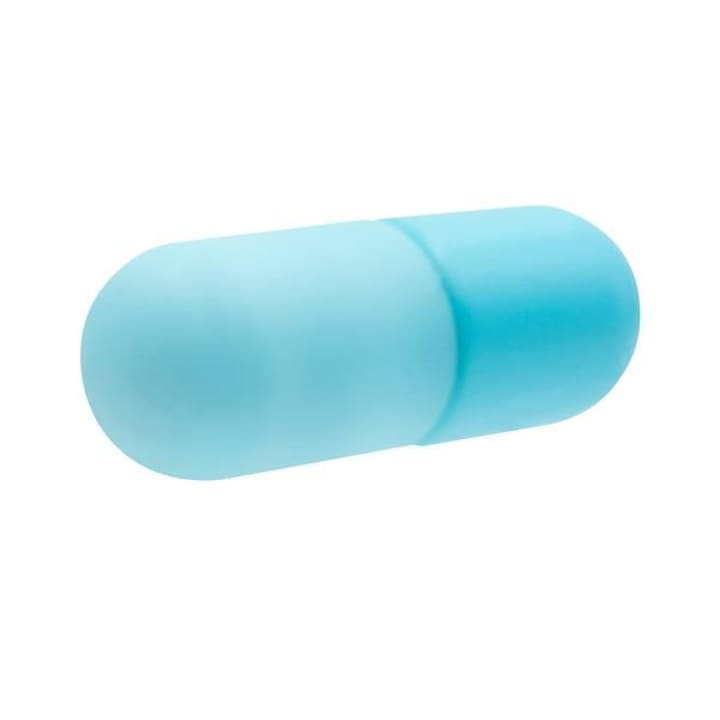 Pill-Shaped Pill Box in Bright Pastels | Aluminum Tin Container for Pills | 3/4" Diam. x 2-1/2" Tall