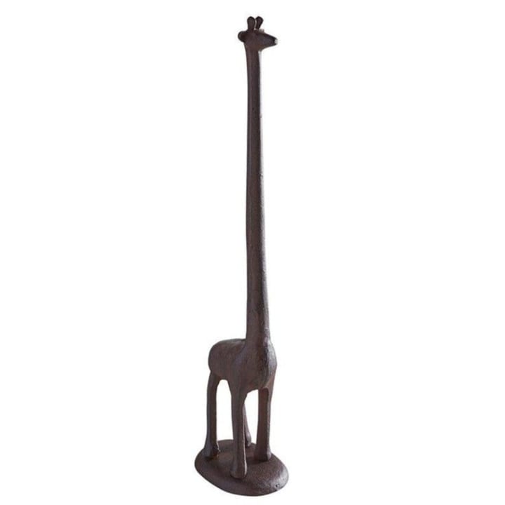 Giraffe Cast Iron Paper Towel Holder | 19" Tall | Real Cast Iron, Virtually Indestructible