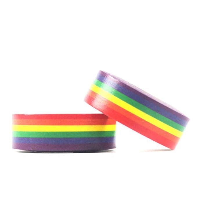 Vivid Rainbow Stripe Washi Tape | Gift Wrapping and Craft Tape