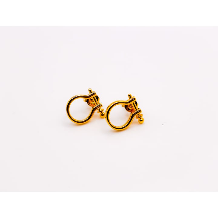 Golden Horseshoe Mini Earrings