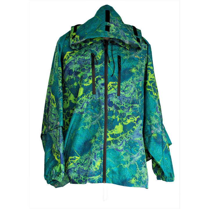 Brella 2015 Blue Green Unisex Rain Jacket