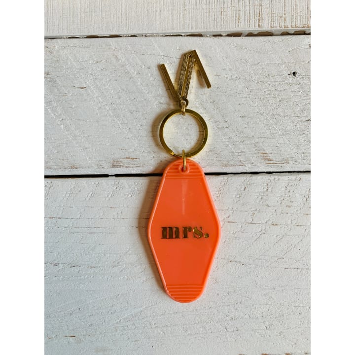 Mrs. Motel Key Tag | Acrylic with Gold Hardware