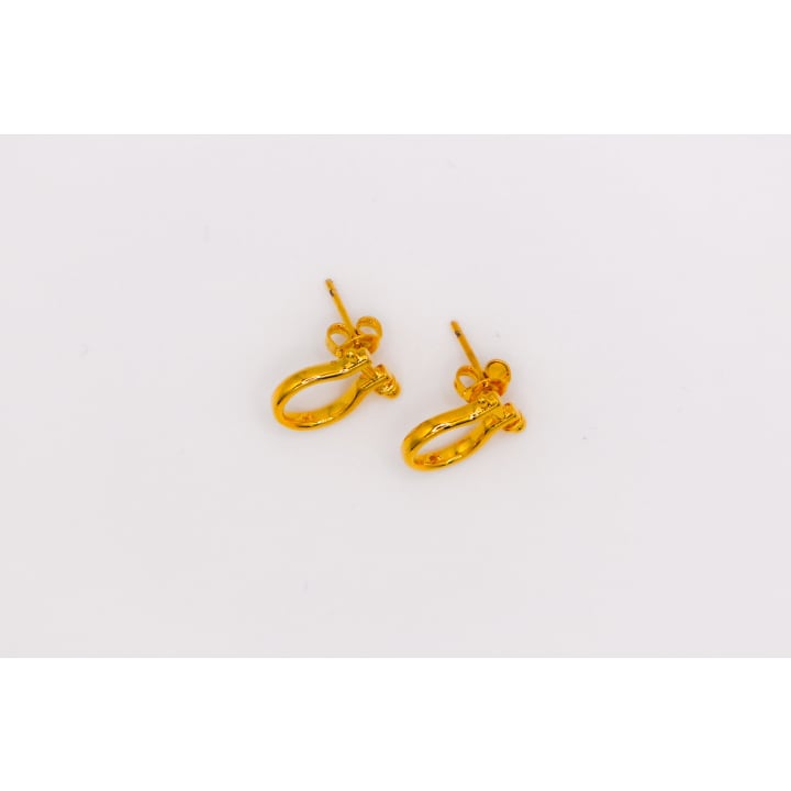 Golden Horseshoe Mini Earrings