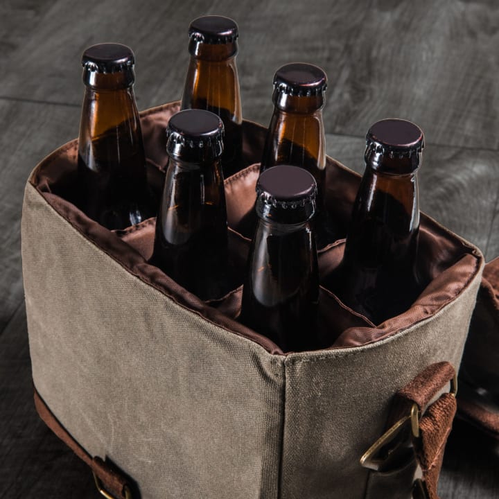 Beer Caddy Cooler Tote with Opener