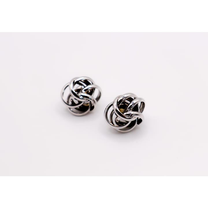 Italian Silver Floral Earrings