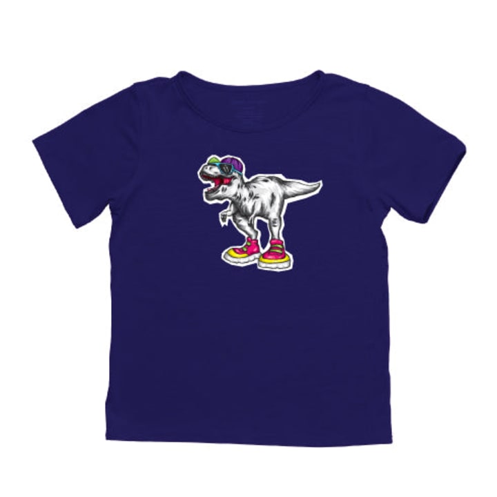 The Everyday Sensory Friendly Tee: Cool T-Rex - Size: 2T
