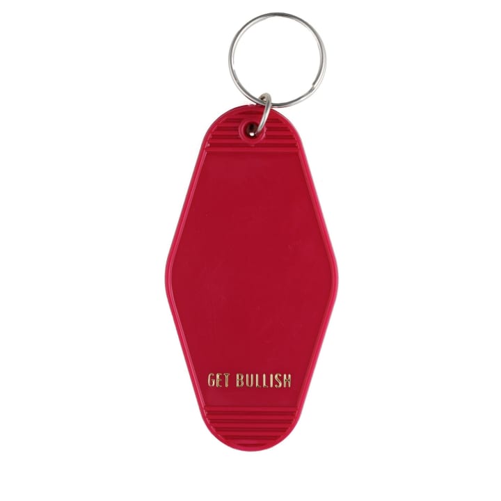 Shiraz Applause and Perimenopause Motel Keychain in Hot Flash Red | Generation X Elder Millennial Humor