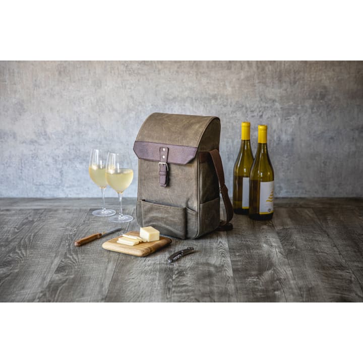 2 Bottle Insulated Wine & Cheese Cooler