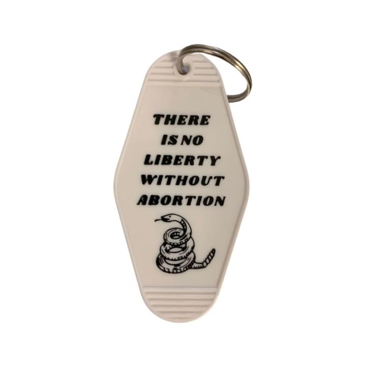 There is No Liberty Without Abortion Snake Keychain