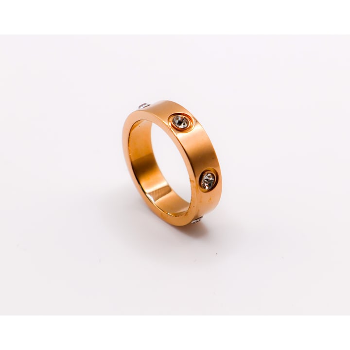 Radiant Rose Gold Gem Ring
