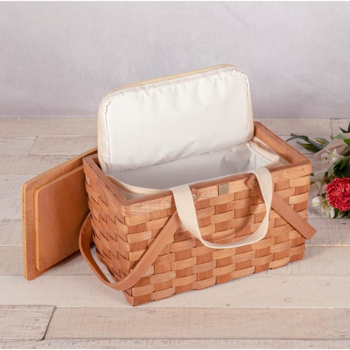 Poppy Personal Picnic Basket - Color: Beige