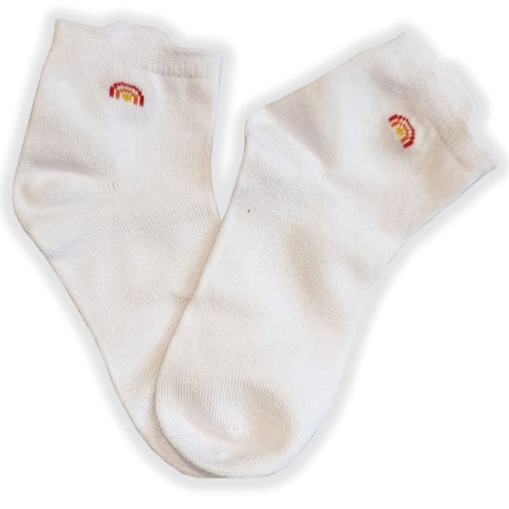 Single Pack SEAMLESS SOCKS- Great For Kids with Sensory Issues - Color: Bright White, Size: Small