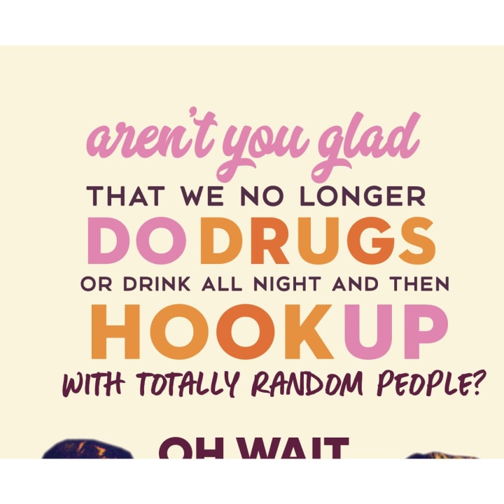 Drugs and Hookup Birthday Greeting Card