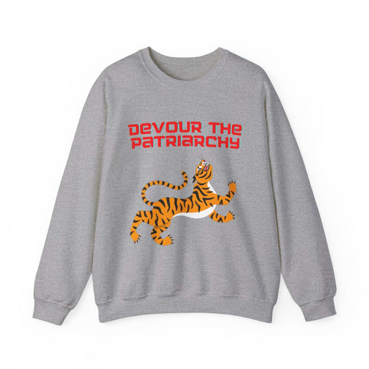 Devour the Patriarchy Unisex Heavy Blend™ Crewneck Sweatshirt Sizes SM-5XL | Plus Size Available