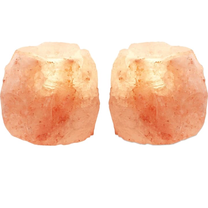 Set of 2 Himalayan Salt Votive Candle Holder | 3.5" Diameter