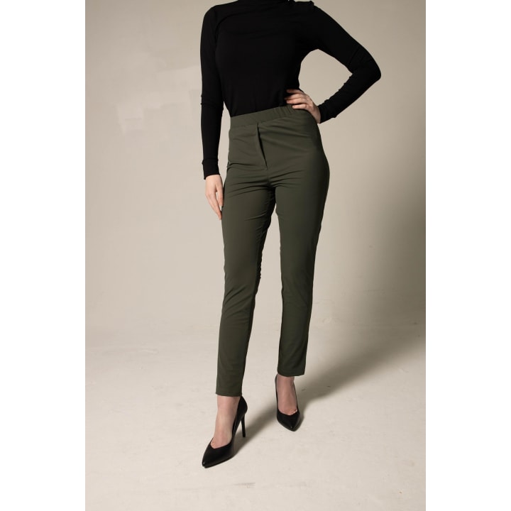 Olive Skinny Pants Women's Trousers