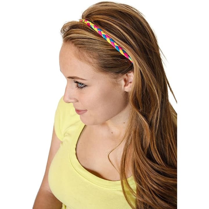 3 Pack Party Girl Pom Braid Headband | Single Pom Braid Hairbands