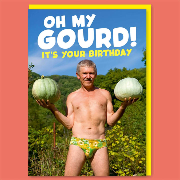 Oh My Gourd! It's Your Birthday Greeting Card | 7″ x 5″