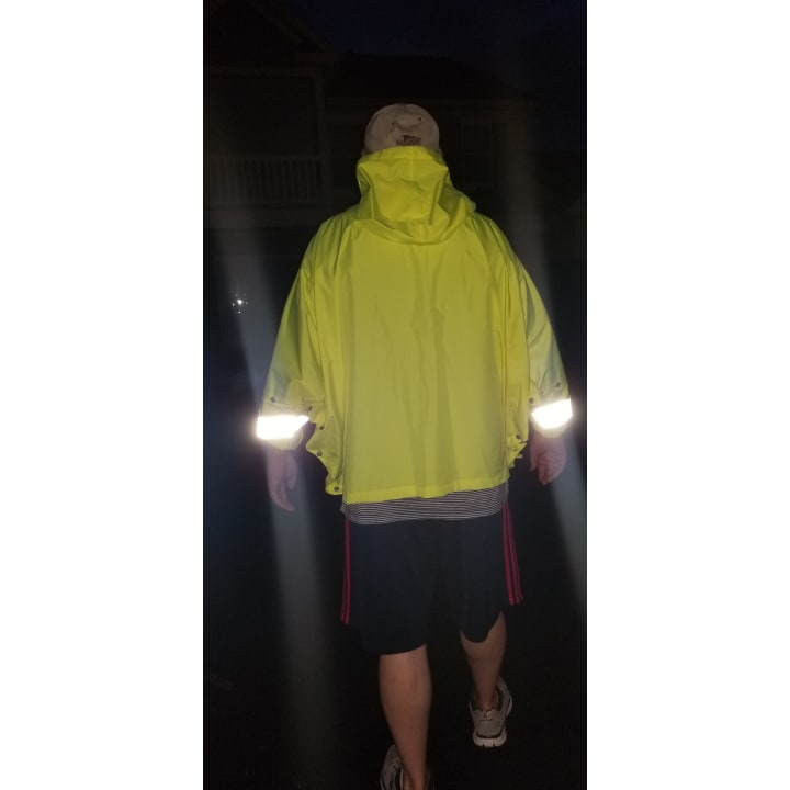 Brella 2020 Lime Green Unisex Hybrid Rain jacket w/ Reflective Strips