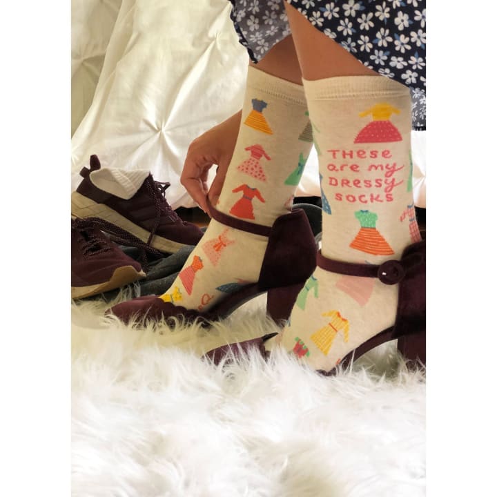 These Are My Dressy Socks Women's Crew Dress Socks | BlueQ at GetBullish