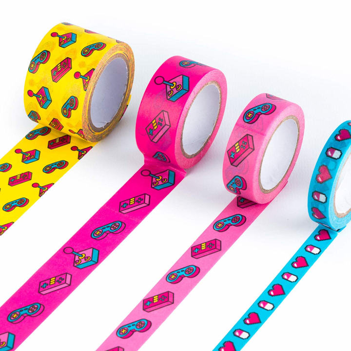 Power Up Decorative Washi Tape in Set of 4 | 90's