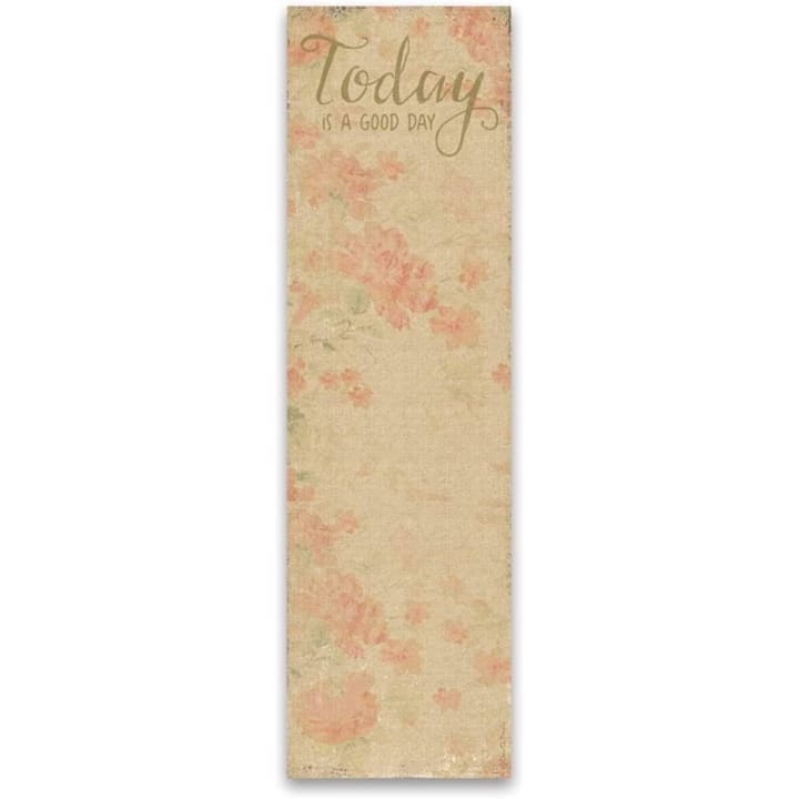 Today Is A Good Day Vintage Notepad | 9.5" x 2.75" | Holds to Fridge with Strong Magnet