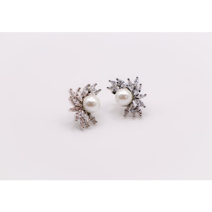 Pearlescent Blossom Earrings