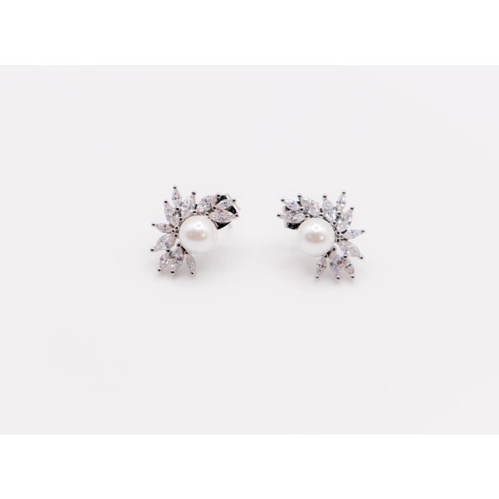 Pearlescent Blossom Earrings