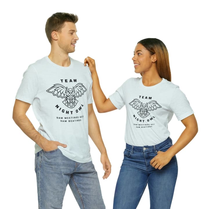 Team Night Owl Unisex Jersey Short Sleeve Tee