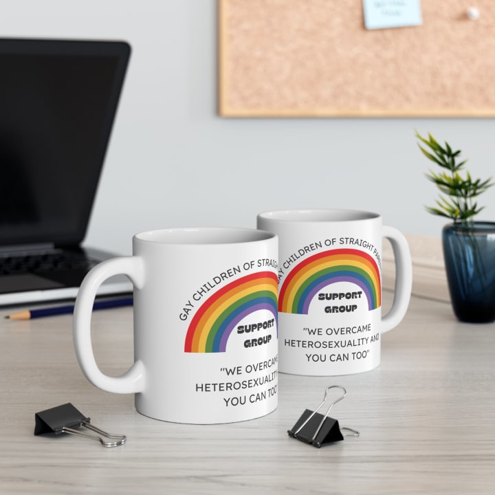 Gay Children of Straight Parents Support Group Ceramic Mug 11oz