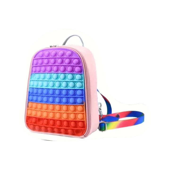 Mini Sensory Fidget Backpack - Color: Pink