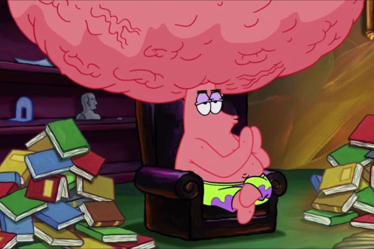 Spongebob's Patrick with a big brain