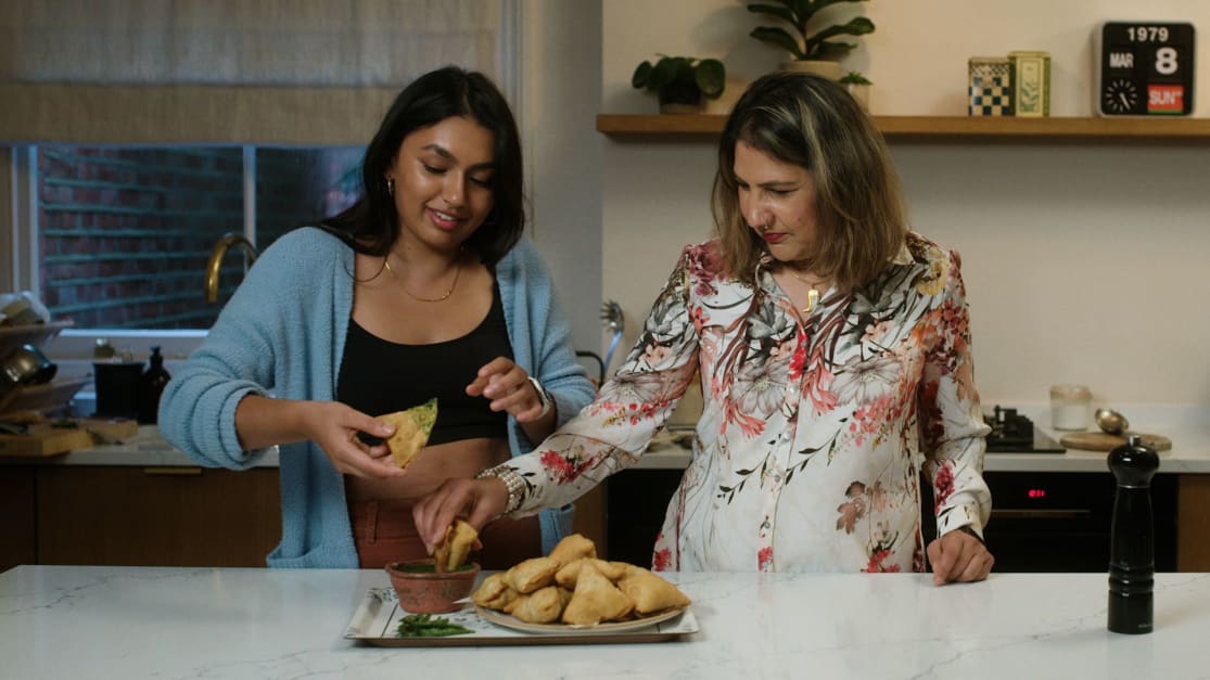 Family recipes: making samosas with Seema Pankhania and her mum