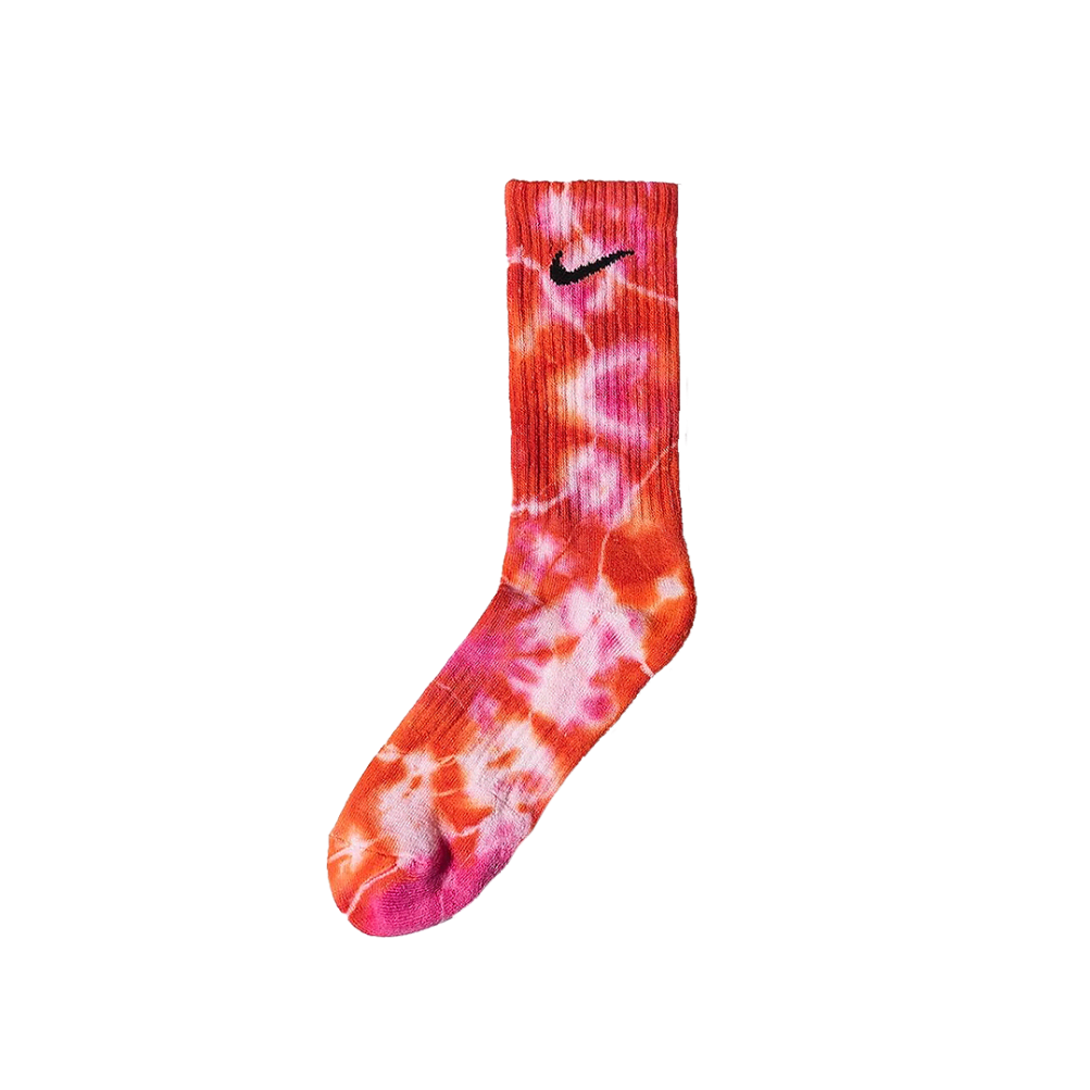 Custom Tie-Dye Socks - Fireball