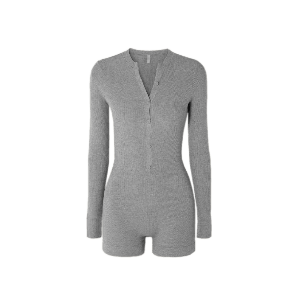 Soft Lounge Ribbed Stretch-Modal Jersey Playsuit 